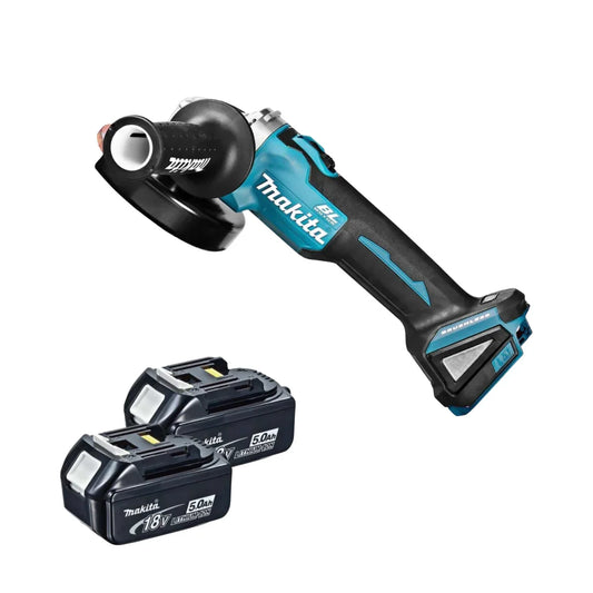 Makita Cordless 18V Grinder Kit with 5.0Ah Battery Pack