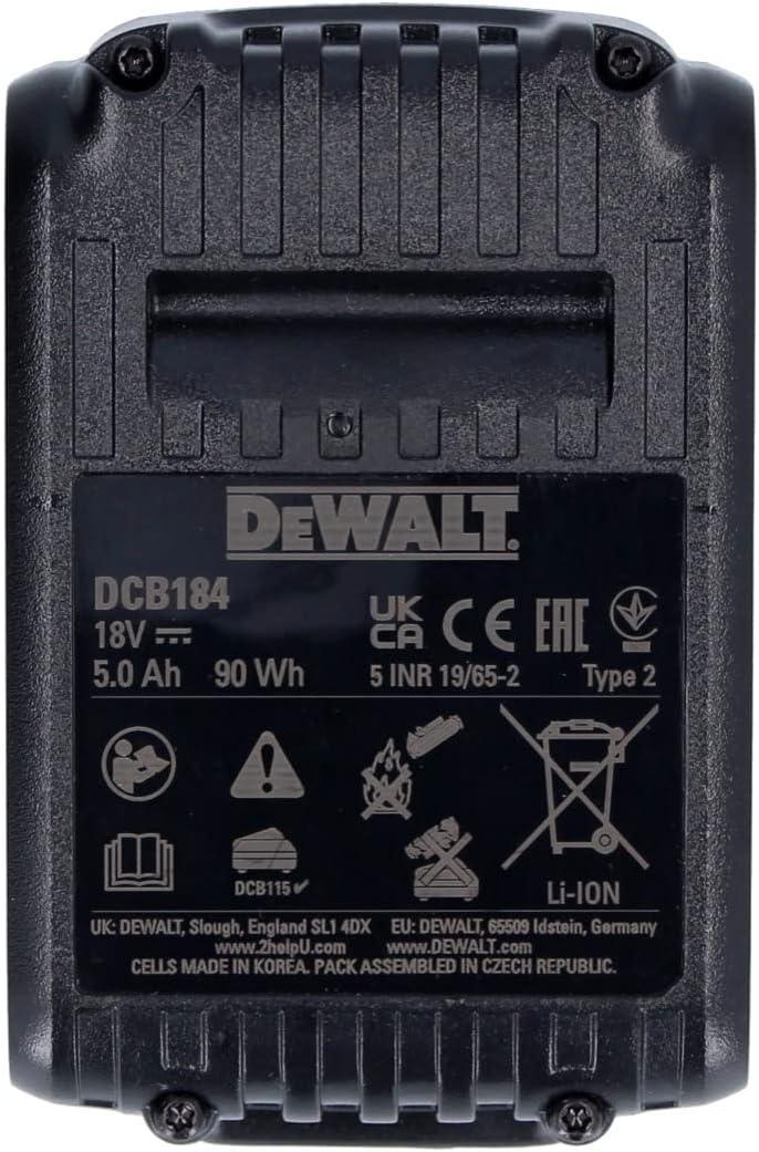 DEWALT 18V XR 5.0Ah Lithium-Ion Battery – DCB184-XE